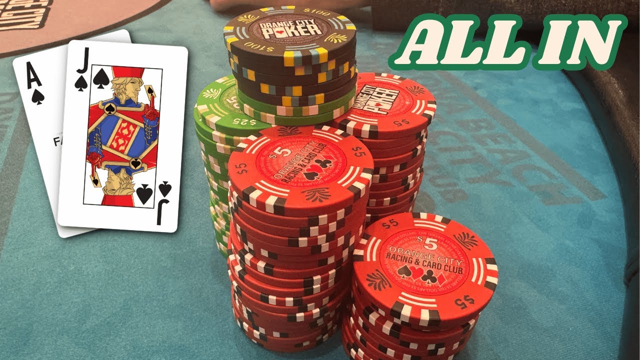 Going ALL IN With A Flush Draw At Orange City !!! -  Kyle Fischl Poker Vlog Ep 233