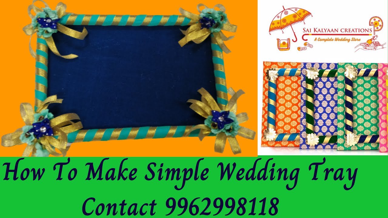 How to make wedding tray - How to make engagement seer trays - seer varisai Thattu decoration - DIY