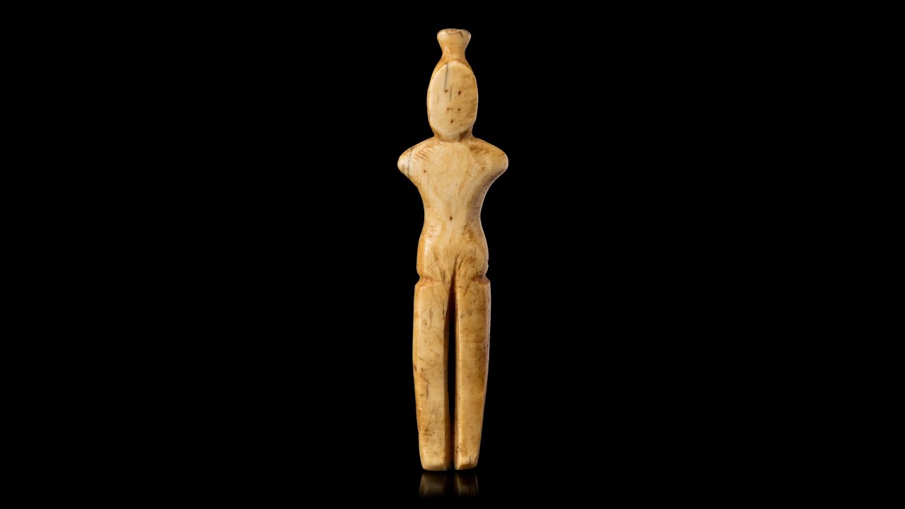 Lot 104, THULE CULTURE or EARLY HISTORIC PERIOD INUIT ARTIST, Female Figurine, 19th cent. or earlier