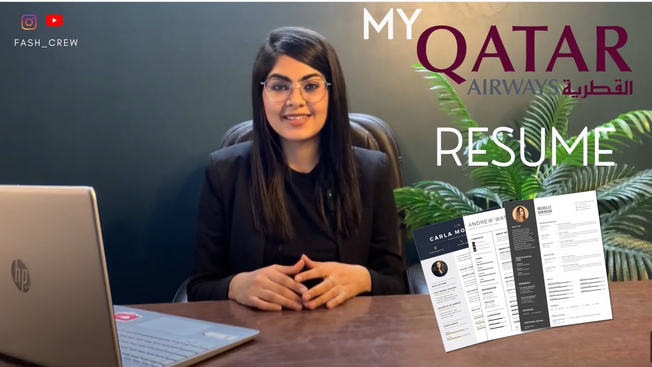 My Qatar Airways Resume | Step By Step Resume for Fresher Cabin Crew | Cabin Crew resume sample