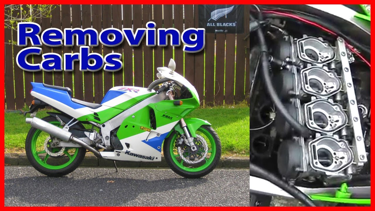 🚲 Removing Carbs from a Kawasaki ZXR250 motorbike