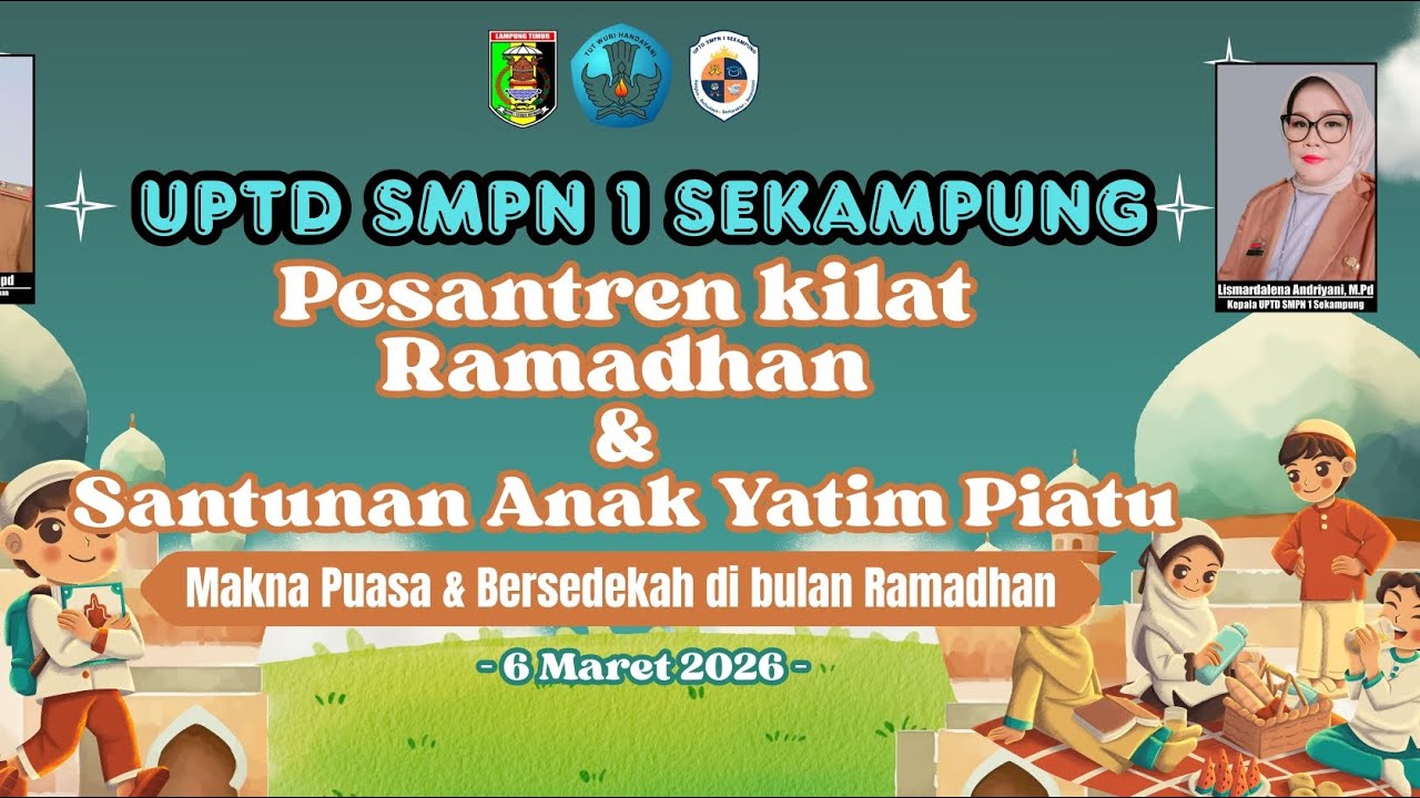 Pesantren Kilat Ramadhan & Santunan Anak Yatim Piatu di UPTD SMPN 1 Sekampung