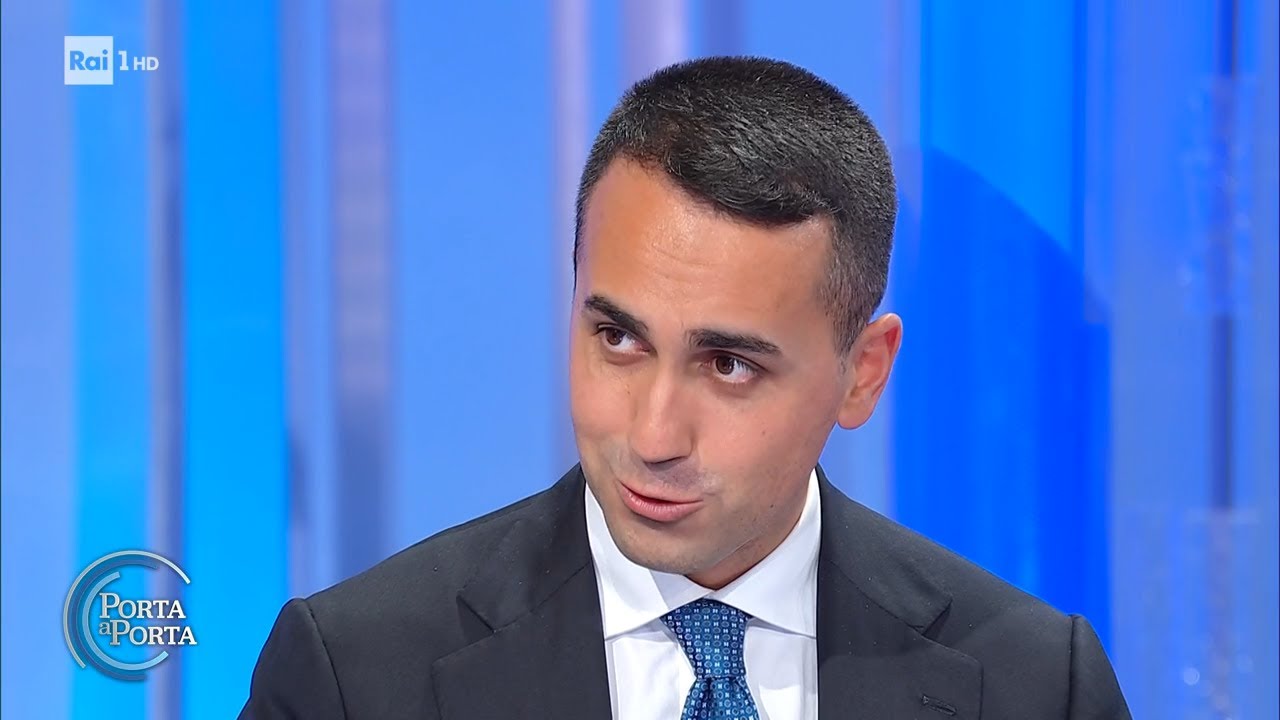Luigi Di Maio: migliorare i meccanismi del reddito di cittadinanza  - Porta a porta 27/10/2021