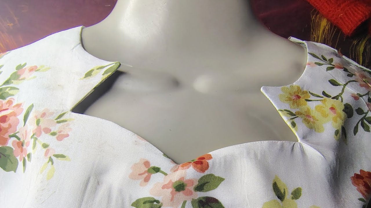 Easy & Most Stylish Neck Design Cutting ✂️ and stitching | How to cut and stitch neck design 