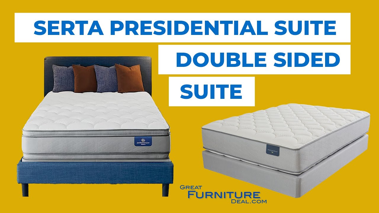 Serta Presidential Suite Double Sided Mattress - Flippable Mattress in Firm, Plush and Eurotop