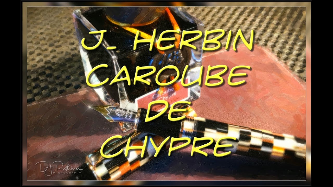 J. Herbin Caroube de Chypre Ink Unboxing and Trial