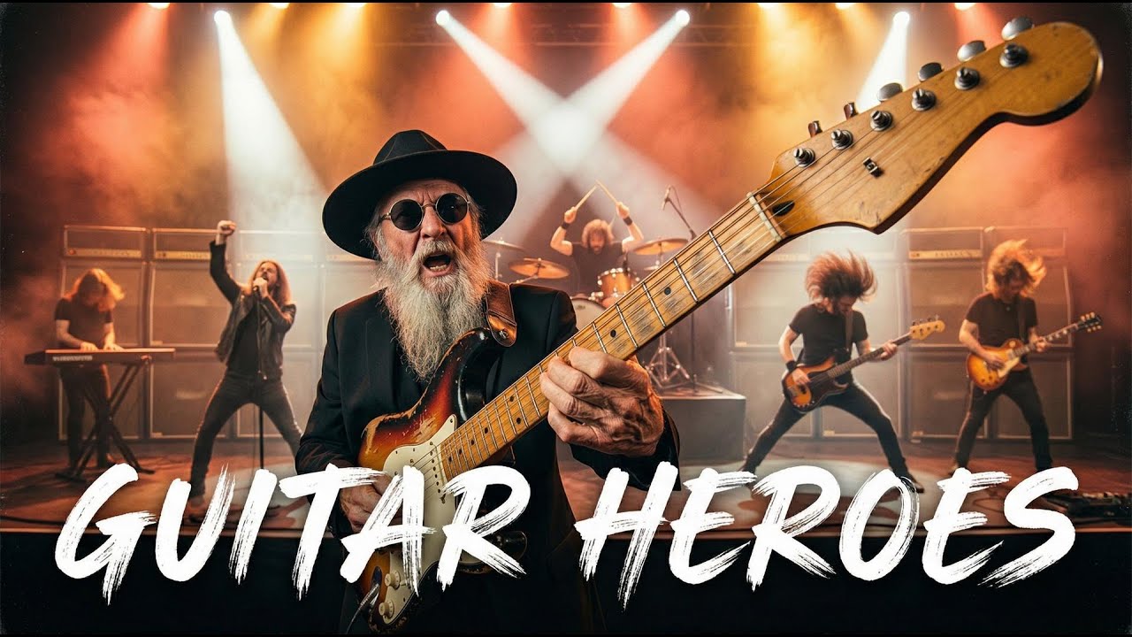 SRV, Led Zeppelin, AC DC, Freddie King – Classic Rock Blues Mix for Guitar Lovers