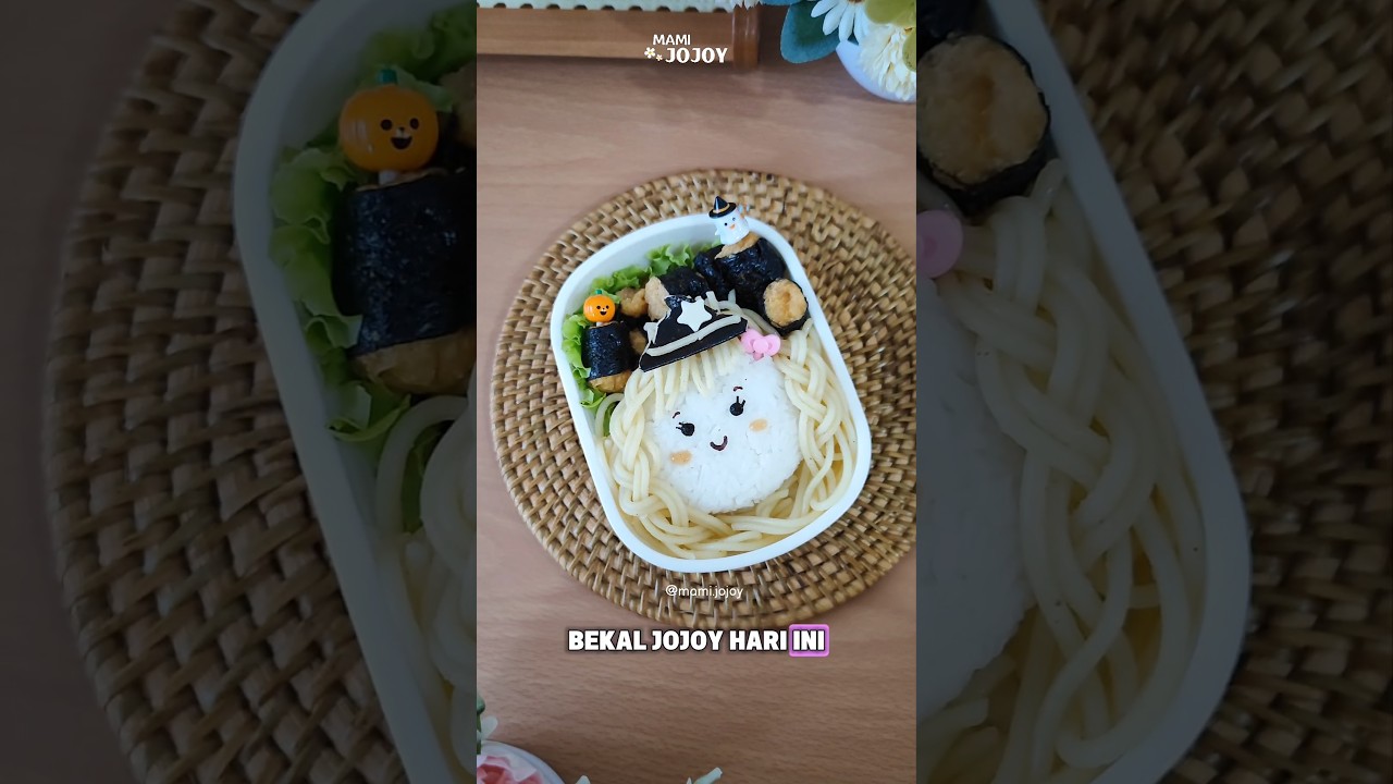 Bekal yang bikin kapok!! #bento #bekal #lunchbox #halloweenbento #halloweenlunchbox #halloween