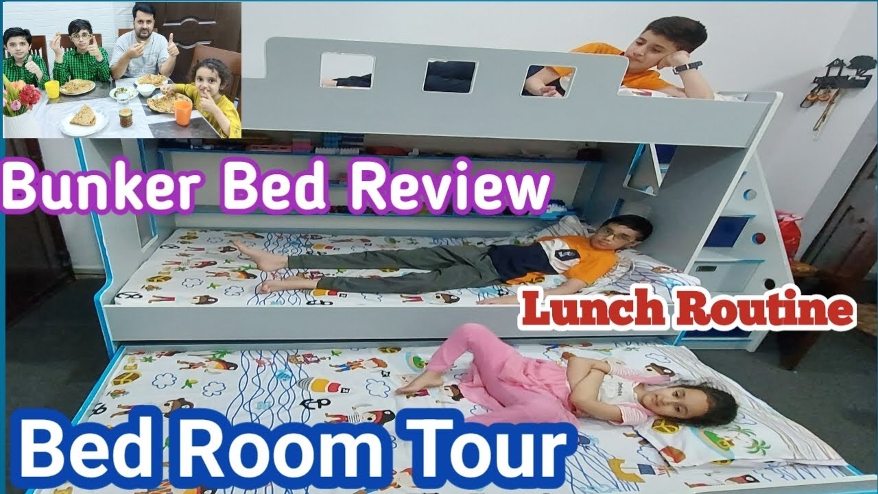 Bed Room Tour|| Bunker Bed Review|| Family Lunch Routine||Breakfast Routine