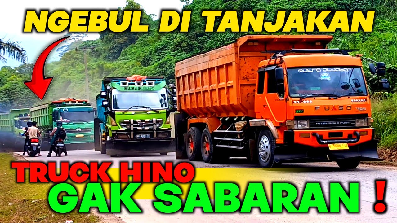 Truck Hino Di Tanjakan Gunung Salak :: Fuso Lama Banget ‼️