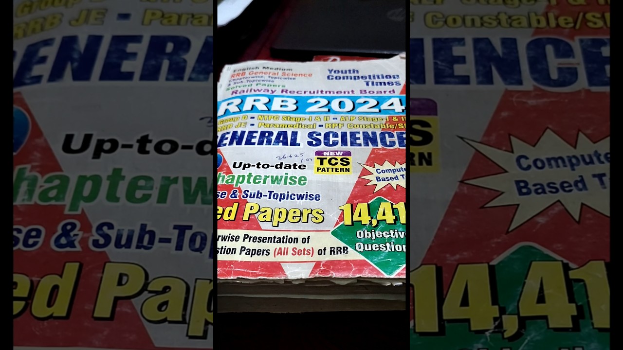RRB SCIENCE BOOK 📚 REVIEW | YOUTH COMPETITION TIMES 🎯 | #motivation #shorts #books #study #upsc #ssc