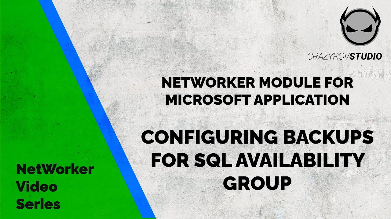 NMM SQL — конфигурация резервного копирования группы доступности SQL (AG)