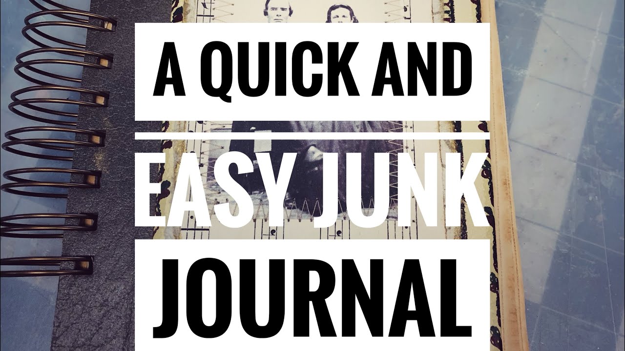 How to create a quick and easy junk journal using the Cinch machine!!