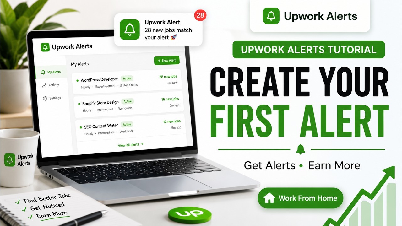 How to Get Instant Upwork Job Alerts | UpworkAlerts Complete Tutorial for Freelancers