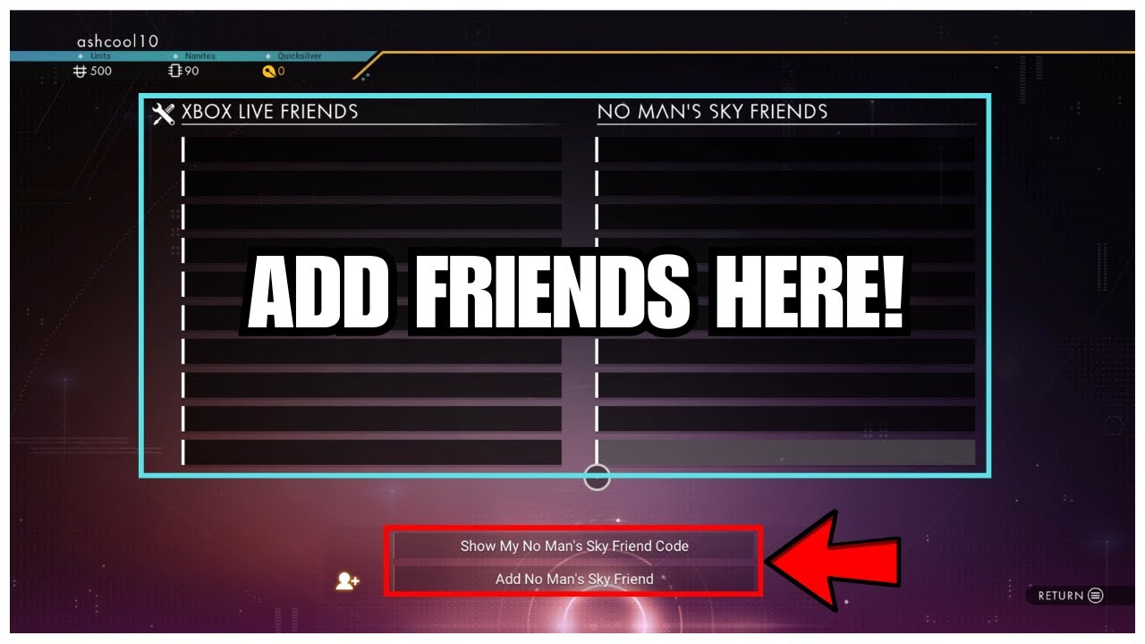 No Man's Sky - How to Crossplay, Add Friends, & Fix Friend Requests