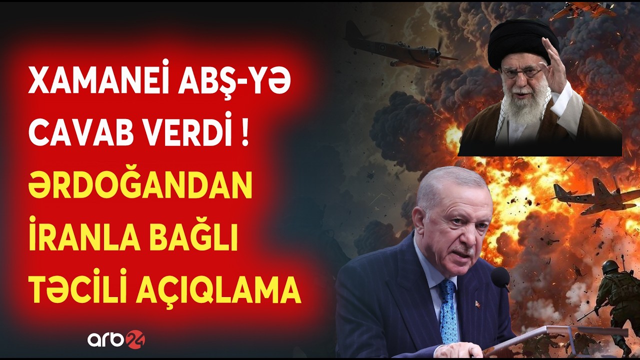 SON DƏQİQƏ! Ərdoğandan İranla bağlı TƏCİLİ AÇIQLAMA - Xamenei-dən ABŞ-yə SƏRT XƏBƏRDARLIQ - CANLI