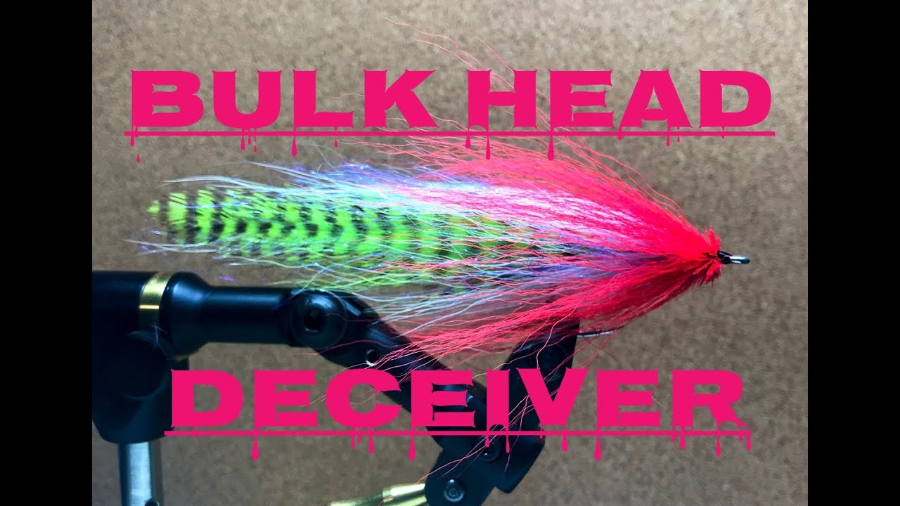 【シーバス用フライ】バルクヘッド・デシーバーのタイイング。Bulkhead Deceiver Tying.