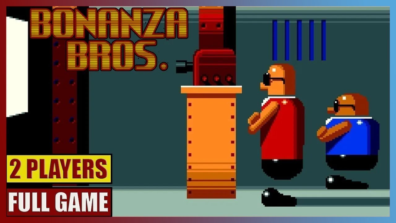 Bonanza Bros (Co-op) Full Gameplay (Sega Genesis/Mega Drive)