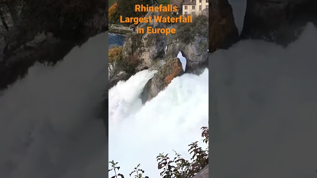 Rhinefalls in Schaffhausen, Switzerland #SwissWaterfalls #rhineriver #rhinefalls #myswitzerland