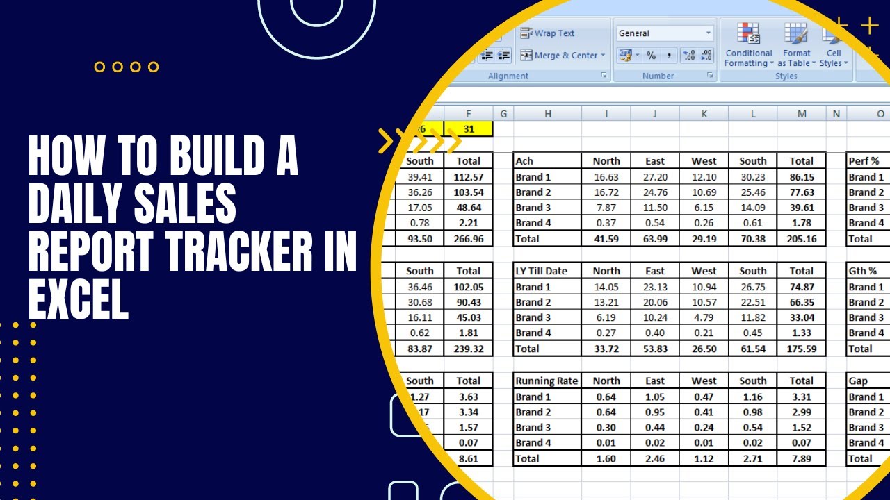 Excel Automation: How to Build a Daily Sales Report Tracker