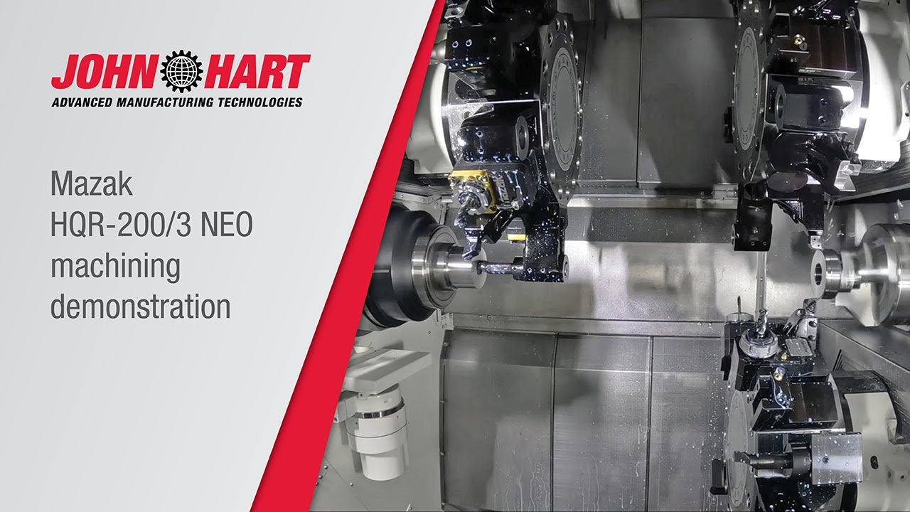 Mazak HQR-200/3 NEO machining demonstration