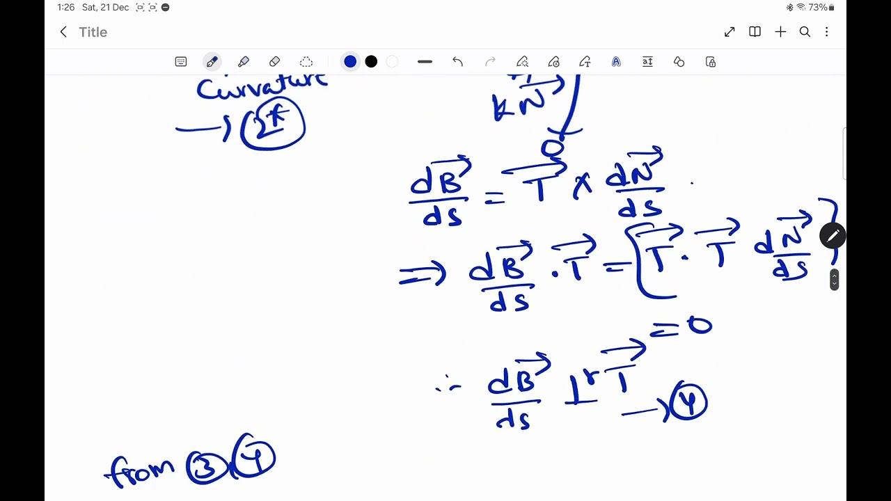 Serret frenet formula proof UPSC CSE Maths optional Vector analysis