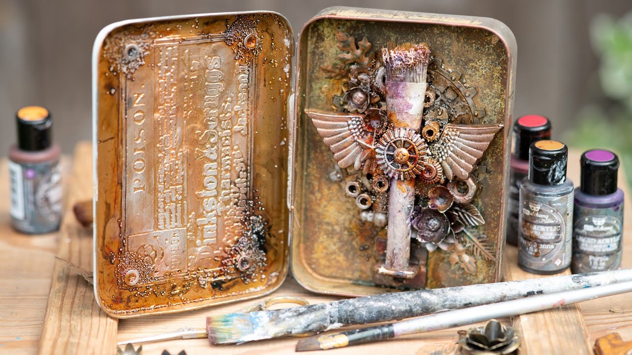 Finnabair YouTube HOP - ART TO GO - Finnabair (Altered Tin)