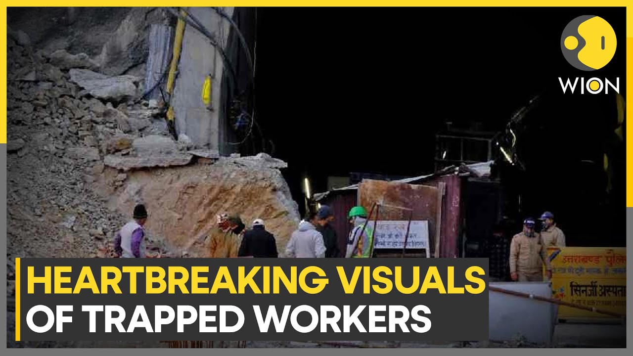 Uttarkashi tunnel collapse: First images of trapped workers surface | World News | WION