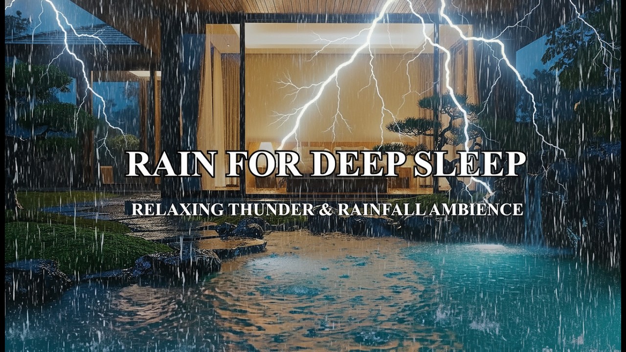 You Will Fall Asleep in 5 Minutes – Japanese Garden Rain 🌧️