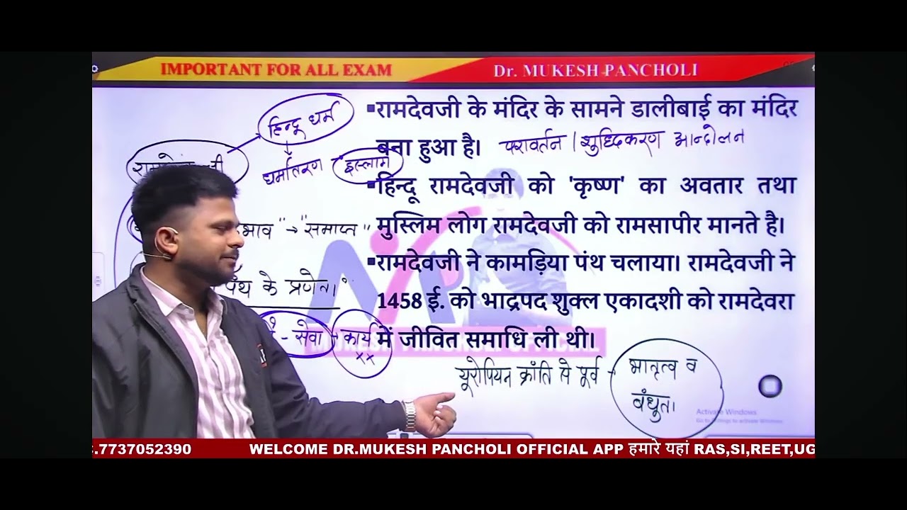 Rajasthan Culture Special Class For All Exams | राजस्थान के प्रमुख लोक देवता | Dr. MukeshPancholi  