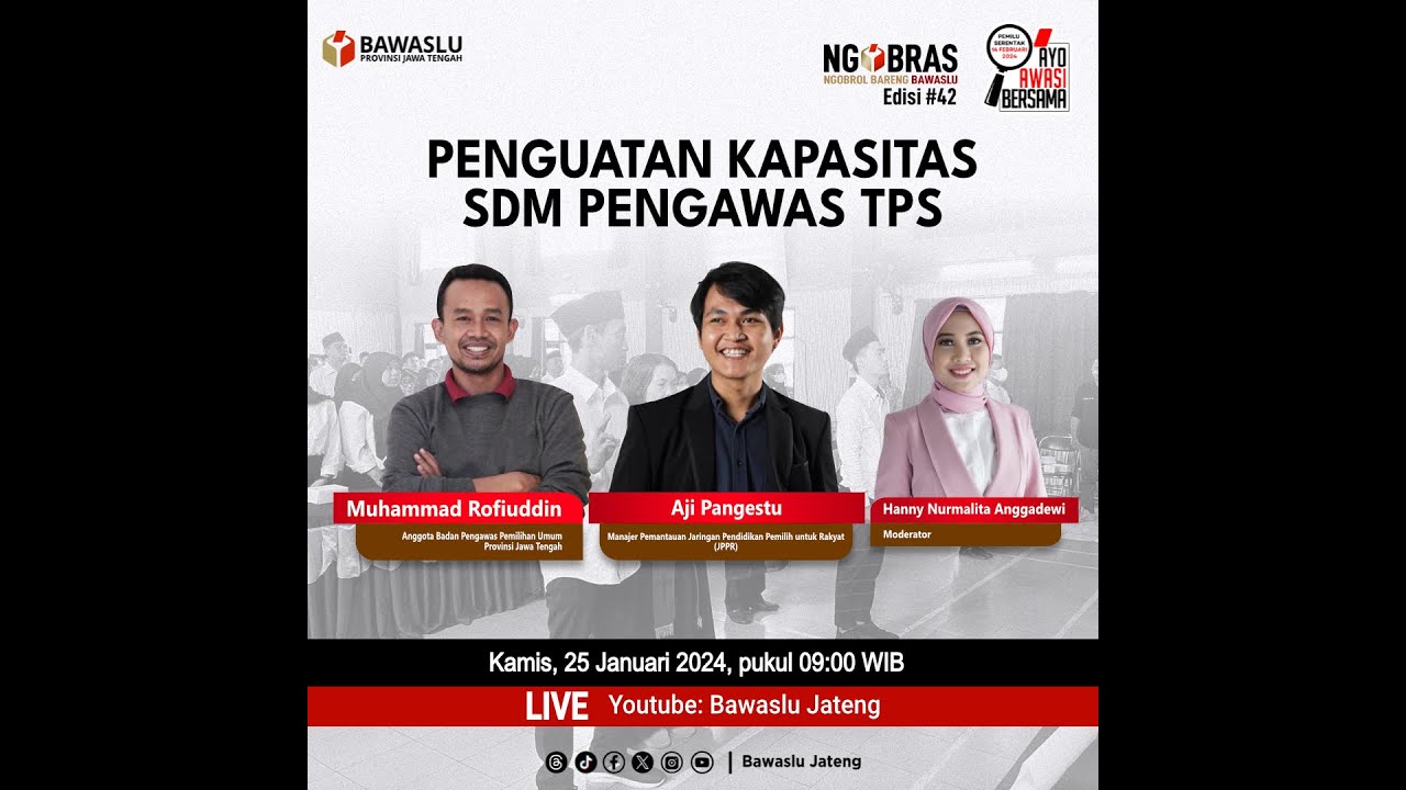 PENGUATAN KAPASITAS SDM PENGAWAS TPS