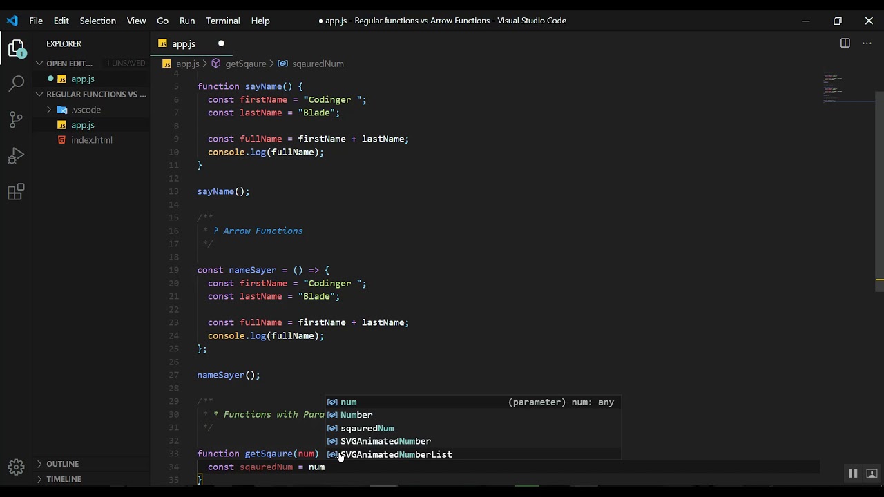 Crash Course : ES6 Arrow functions vs Regular functions