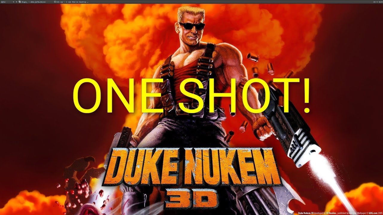 DUKE NUKEM 3D 1-3 lvls , 3 ур. [ один выстрел и я труп ! one shot ! ] 