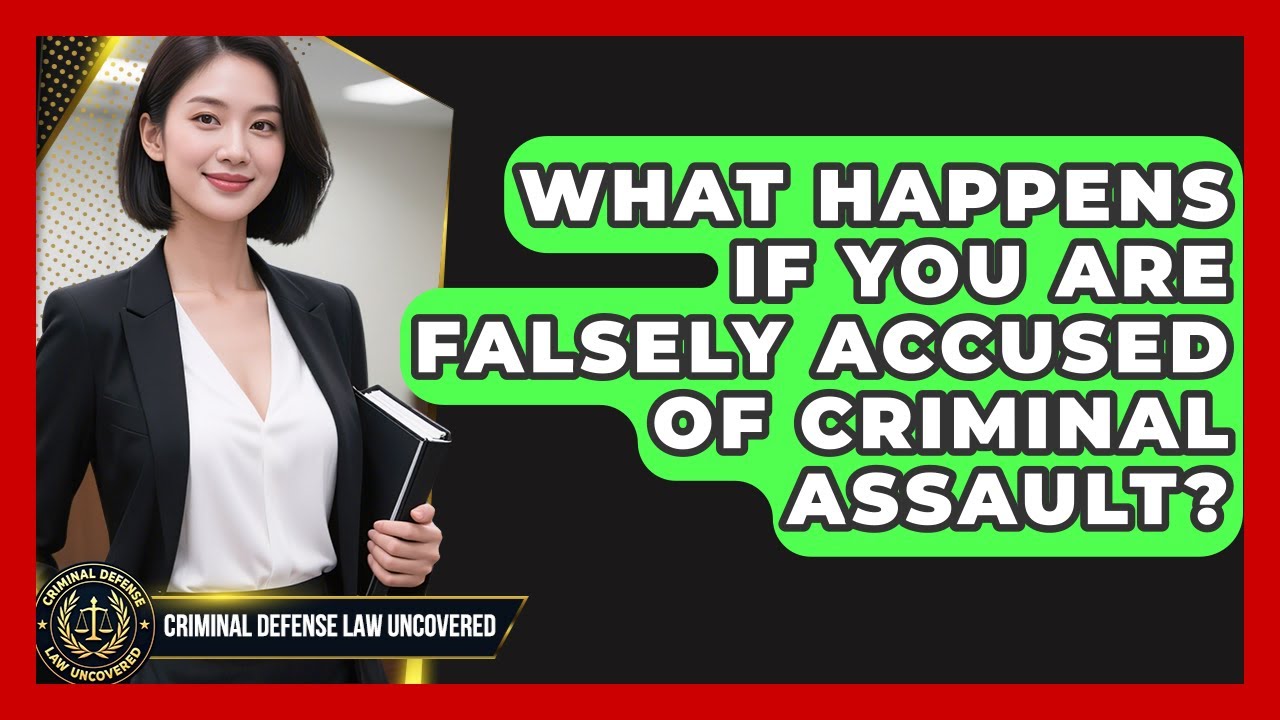 What Happens If You Are Falsely Accused Of Criminal Assault? - Criminal Defense Law Uncovered