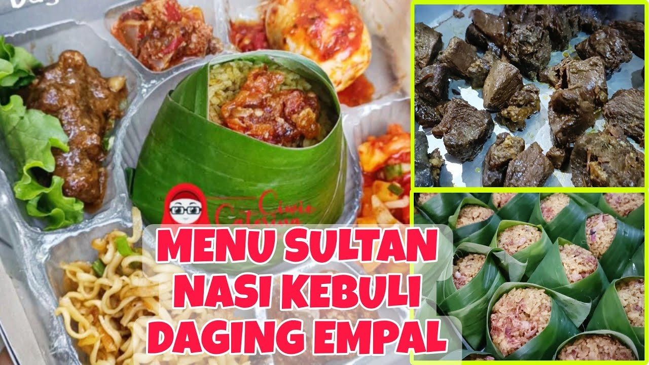NASI KEBULI NUSANTARA‼️LAUK DAGING EMPAL, TELUR BALADO, SAMBAL GORENG ATI‼️250 BOX