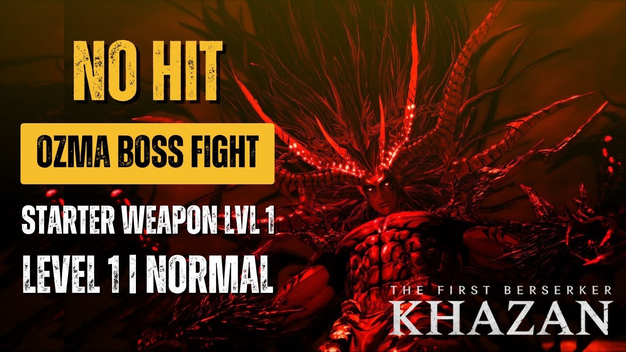 Level 1 Khazan destroys Ozma with STARTER WEAPON LVL 1 (No Hit) | World's First