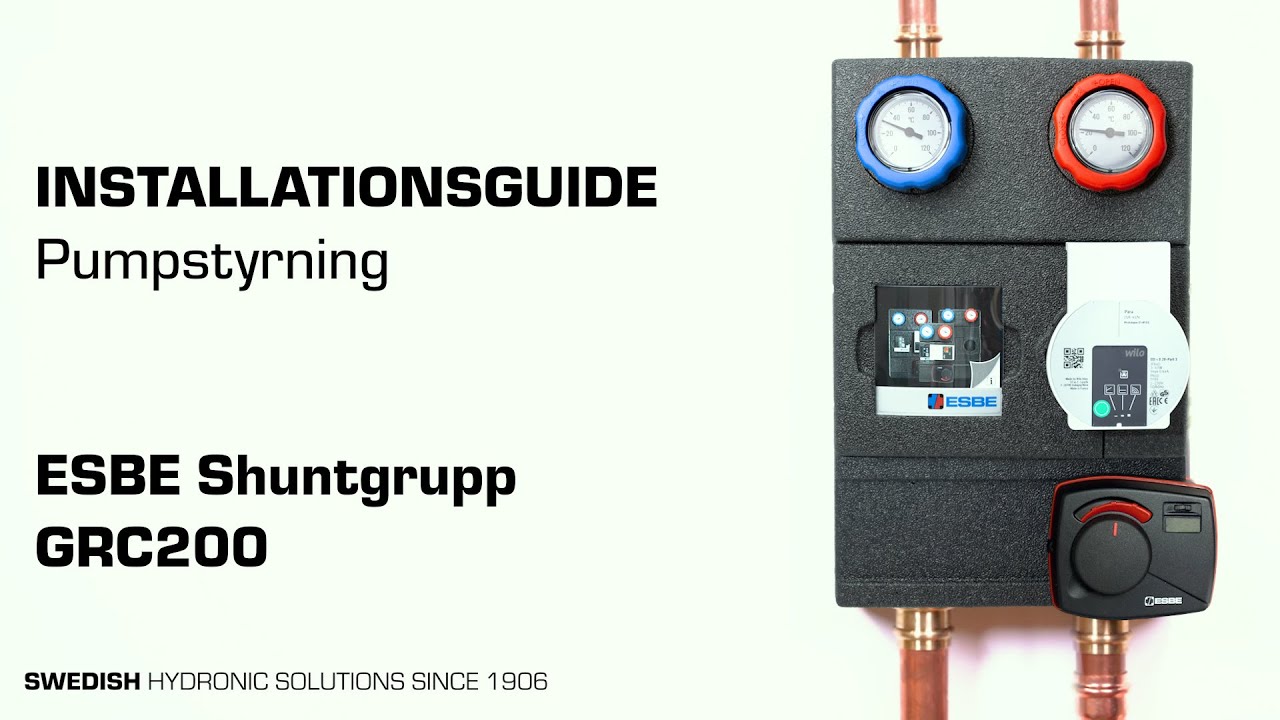 Pumpstyrning &ndash; ESBE Shuntgrupp (GRC200)
