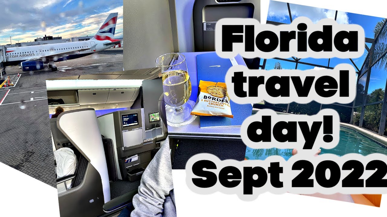 Orlando Florida TRAVEL DAY, business class GLA to MCO | universal holiday 2022