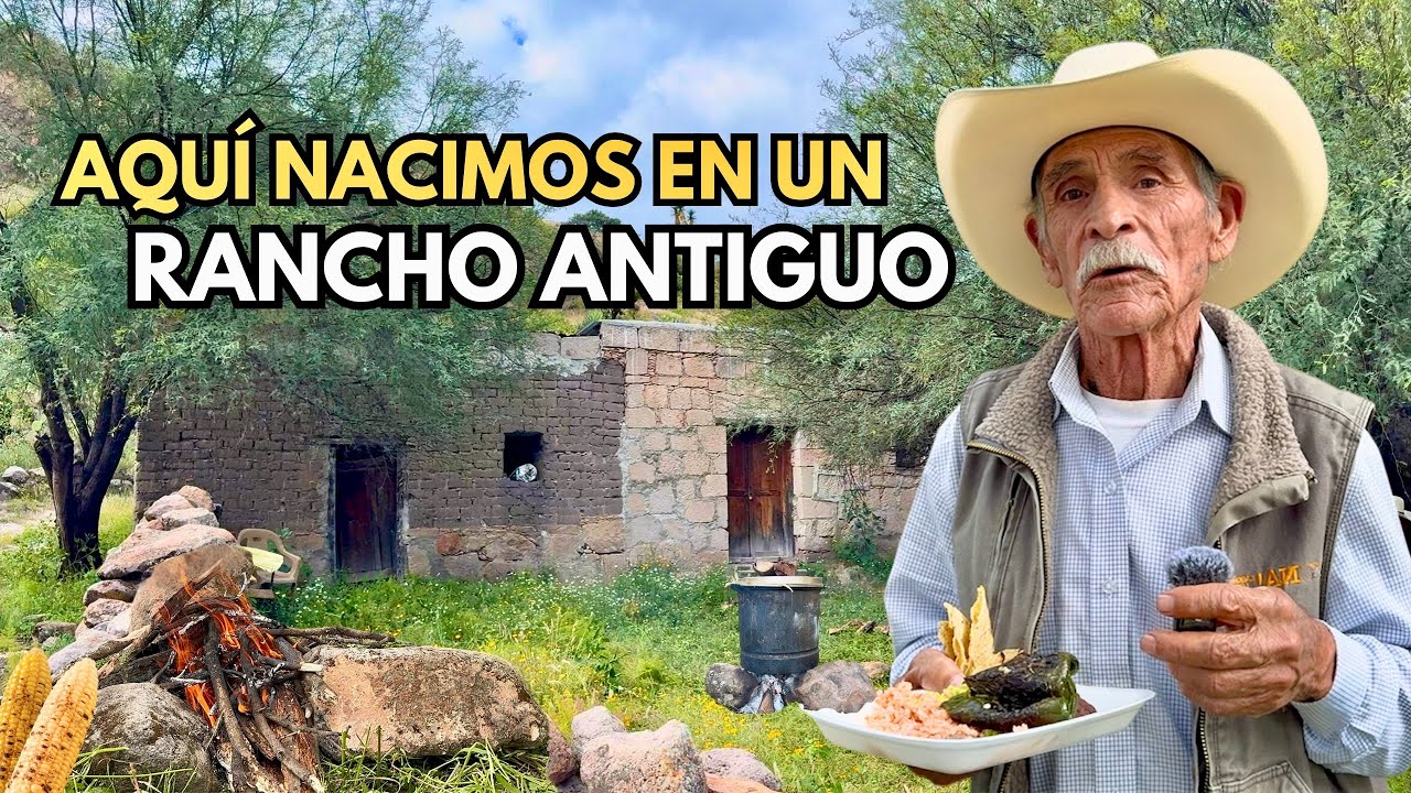 NOSOTROS AQUÍ CRECIMOS EN UN RANCHO ANTIGUO PERO BONITO
