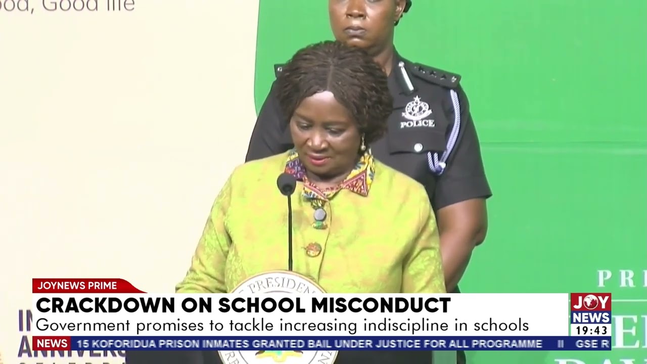 Crackdown on School misconduct: Government promises to tackle increasing indiscipline in schools.