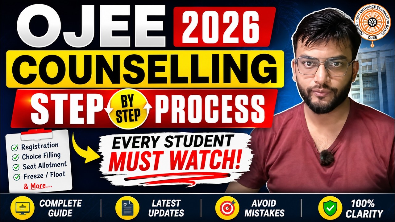 OJEE Counselling 2026 Step By Step Process | Every Student Must Watch
