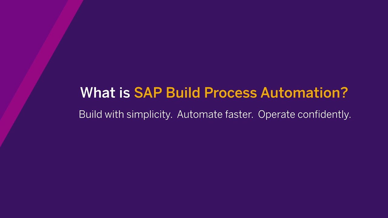 What is SAP Build Process Automation?