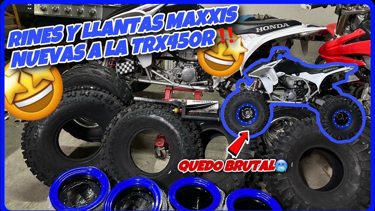 RINES ALBA RACING Y LLANTAS MAXXIS A LA TRX450R 👼‼️🏁