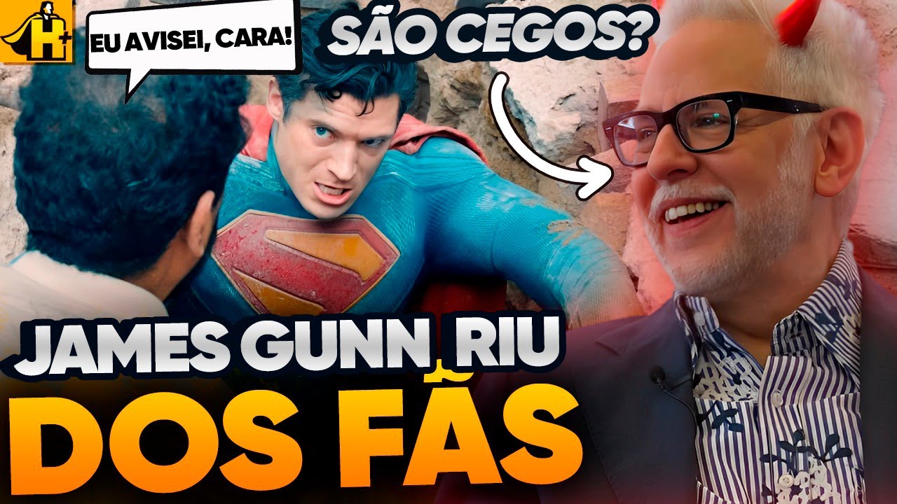 ''CEGOS'' JAMES GUNN FAZ CHACOTA COM FÃS DE SUPERMAN