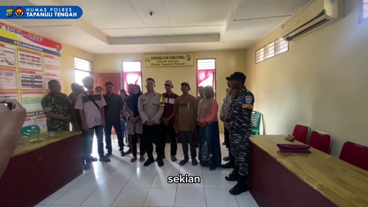 POLSEK SORKAM MEDIASI KEJADIAN DI PANTAI BINASI SORKAM TAPTENG.SUMUT