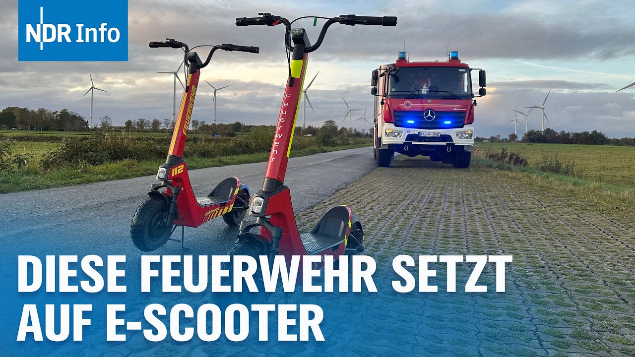 Feuerwehr on Roller: E-Scooter im Feuerwehr-Einsatz | NDR Info