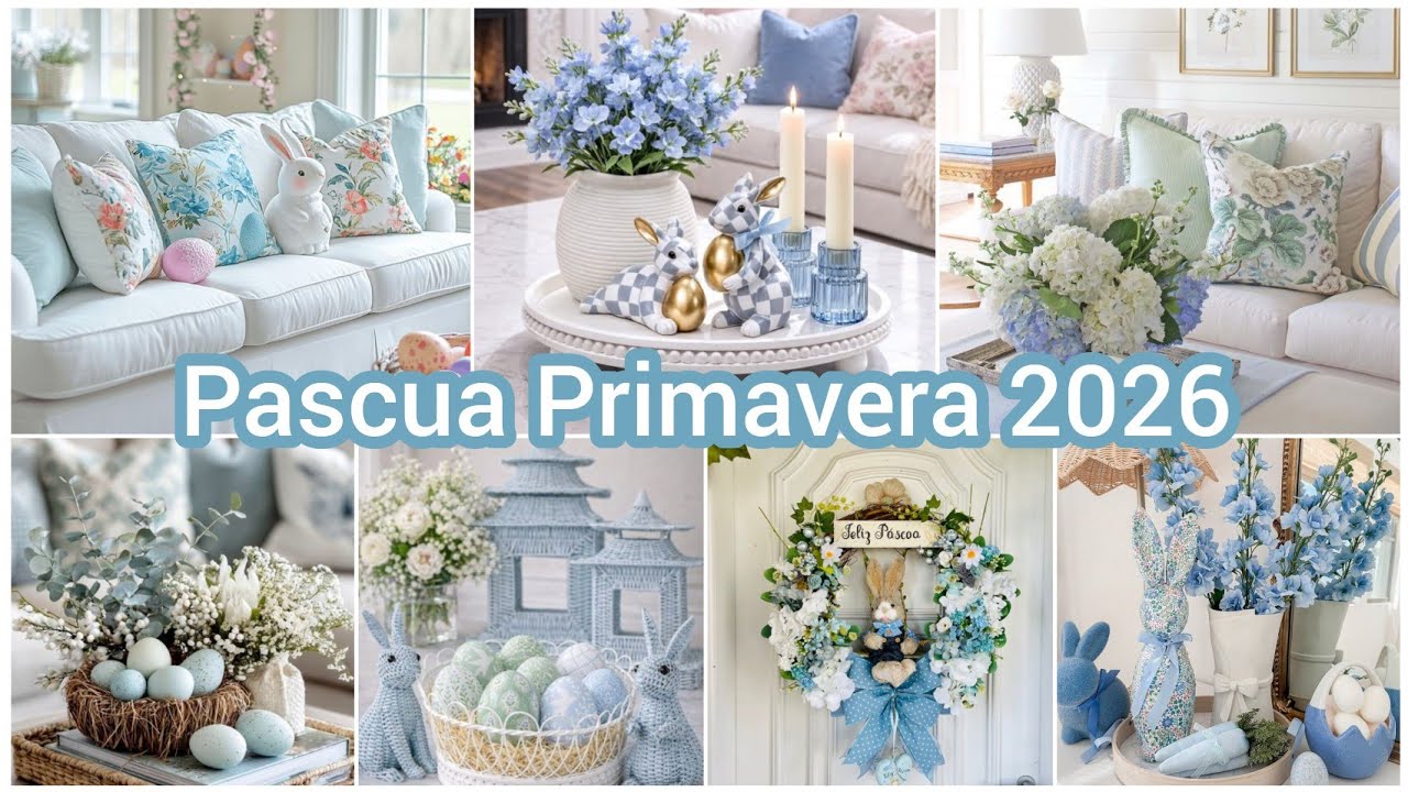Decoración Pascua Primavera 🐇🪻 Tendencias en decoración 