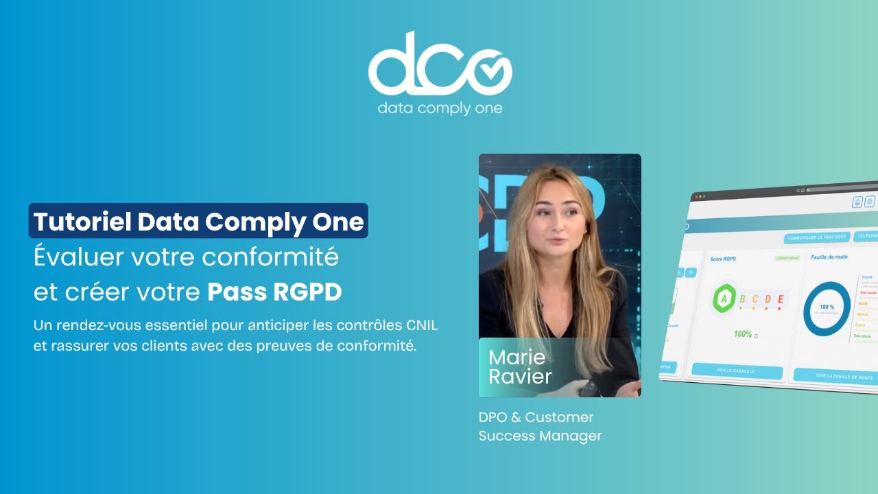 Tutoriel Data Comply One : Évaluer votre conformité RGPD et créer votre Pass RGPD