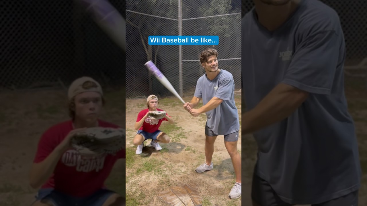 Wii baseball IRL pt.3🤣 #wiisports #theboys #viral #shorts