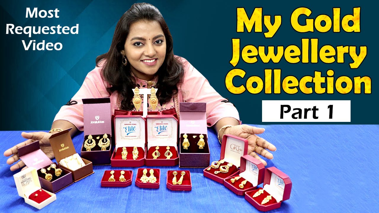 My Gold Jewellery Collection Part 1 | Karthikha Channel Gold Vlog | Indian Gold Jewellery Collection